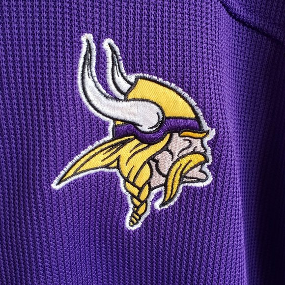 MINNESOTA VIKINGS Jacket Sweatshirt Full Zip Pockets Fleece Lined L/S Men's XL - Picture 6 of 9